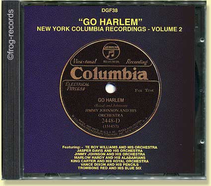 GO HARLEM New York Columbia Recordings - Volume 2